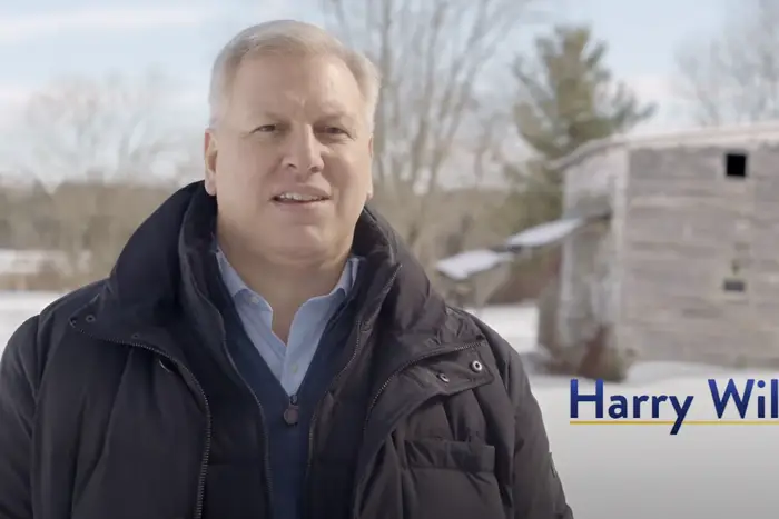 A photo of Harry Wilson from his campaign announcement.